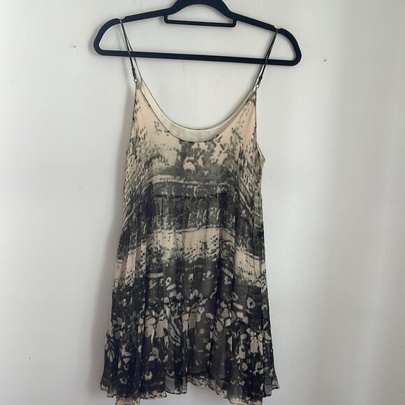 Chaser 100% silk chiffon long line babydoll camisole sz S - Picture 5 of 8